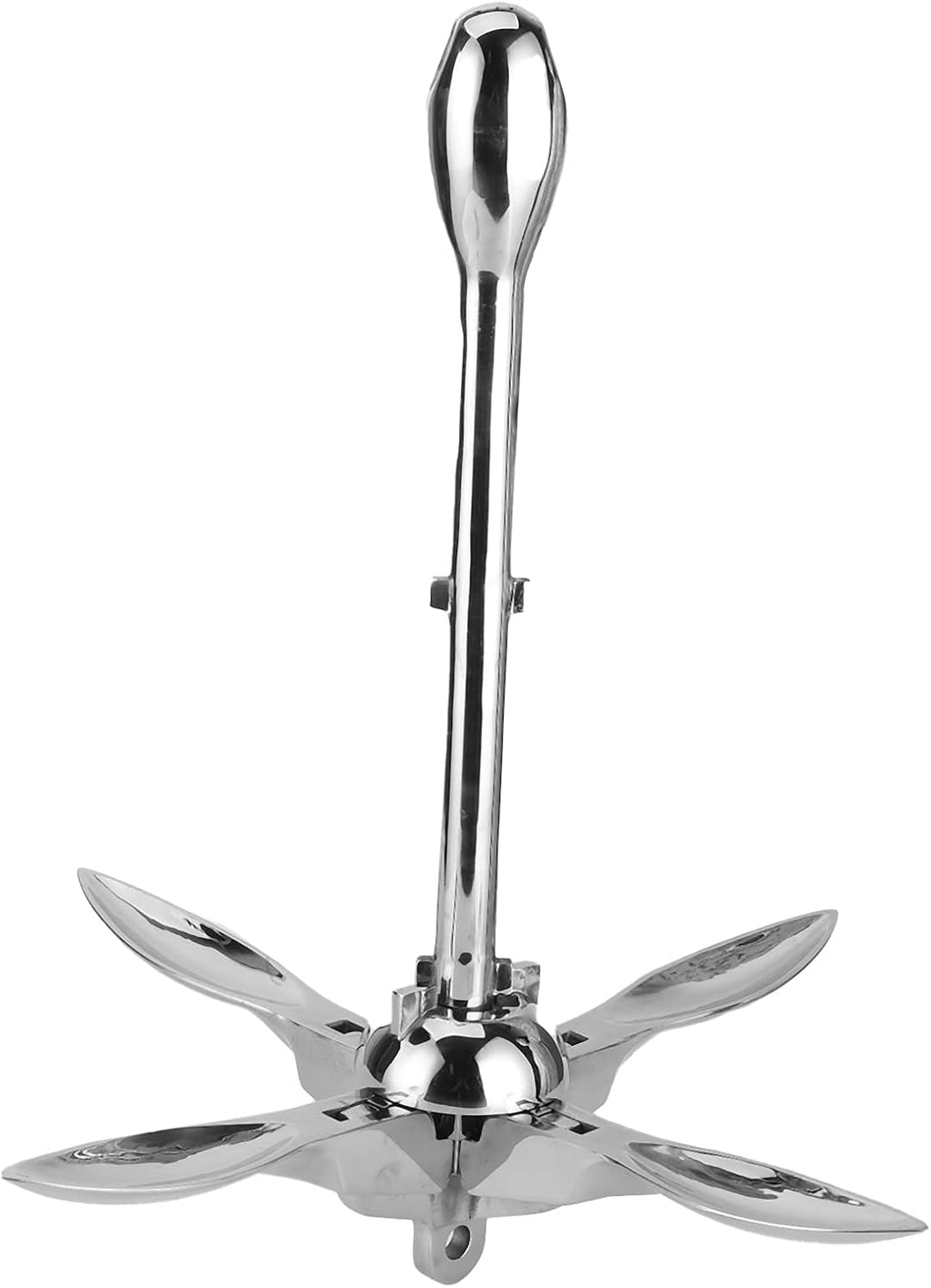 Kayak Anchor, Canoe Anchor Paddleboard Anchor 8.8lb Grapnels Hardware 316 Stainless Steel for Marine Yacht Fishing Boat