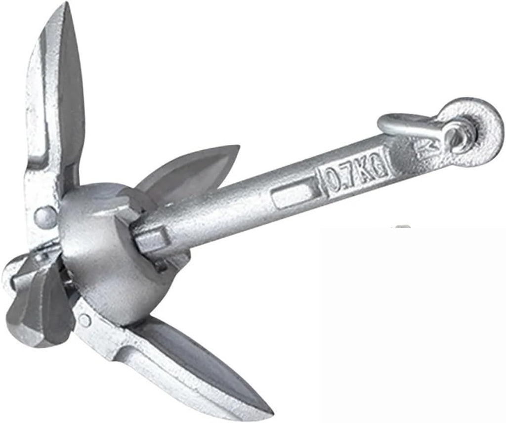 Folding Anchor, 1.5KG Grapnel Anchor Marine Rope and Buoy Boat,for Small Boats Canoe Paddle Boards