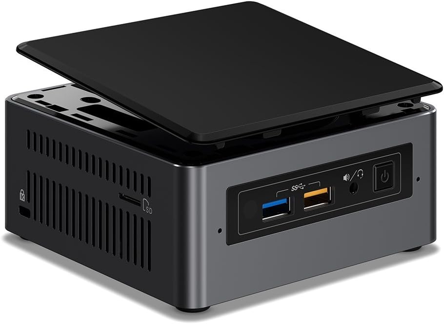 Intel NUC 7 Home A Mini PC with Windows 10 Intel Core i5 1TB HDD 16GB Optane Memory 4GB DDR4 Gunmetal (BOXNUC7i5BNHXF)