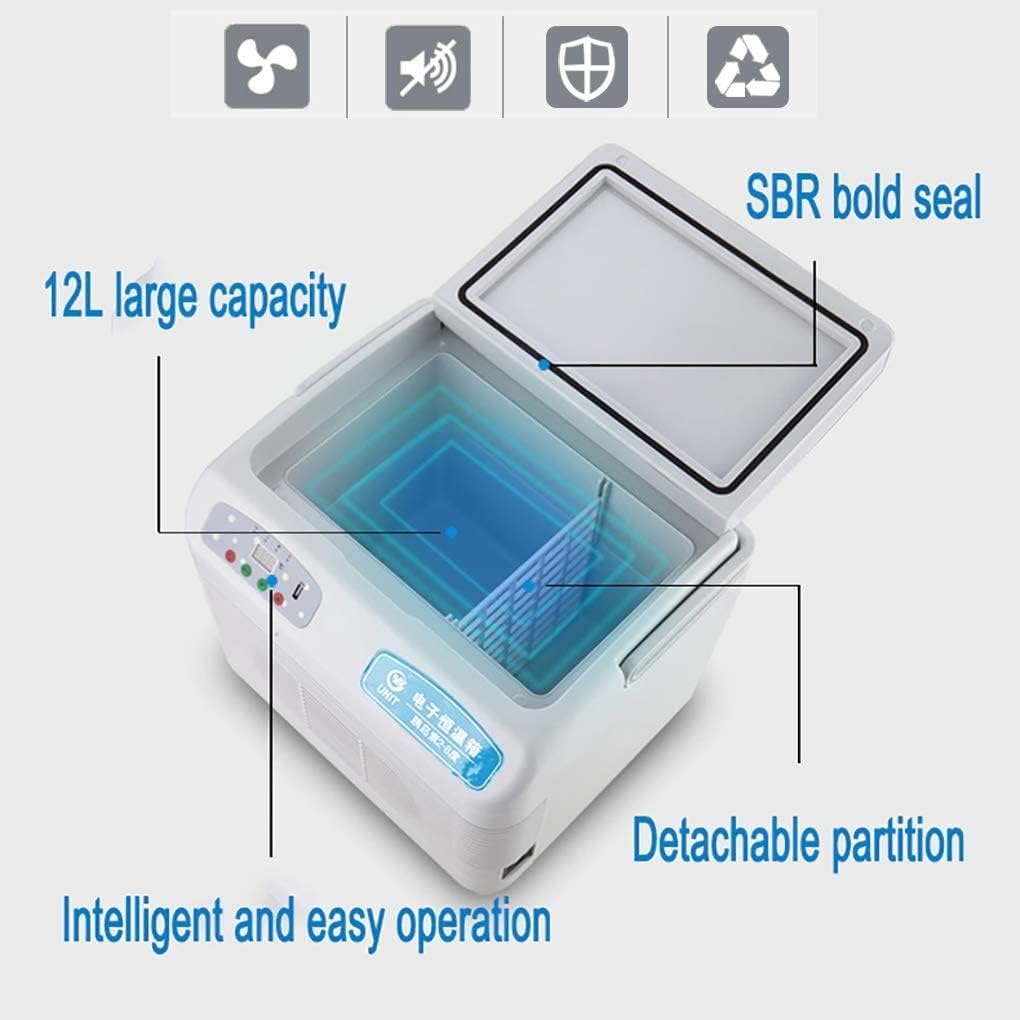 Insulin Cool Box, Portable Medication Refrigerator Medical Cool Bag Cooler, Large Capacity Cooler Electric Travel Box for Travel, Household, Medicinal Storage