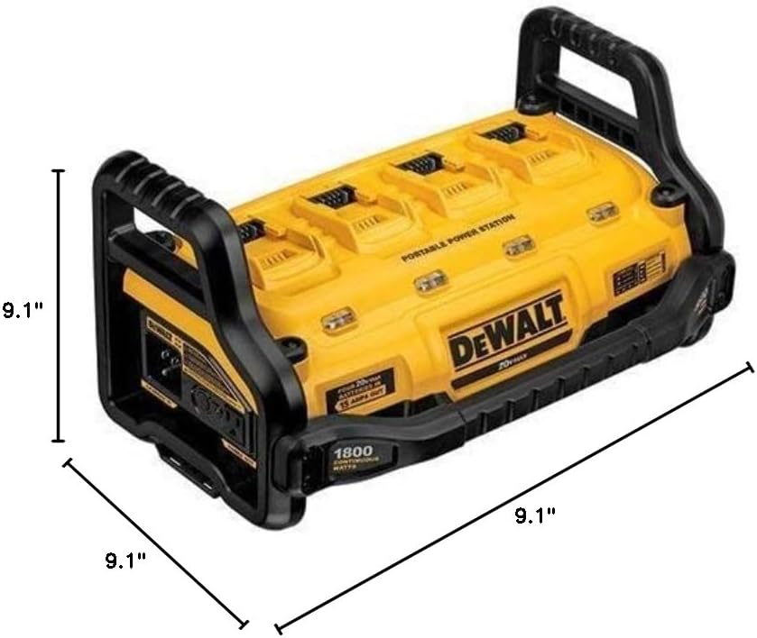 DEWALT DCB1800B Portable Power Station With 4 DCB205 20V MAX XR 5.0Ah Batteries
