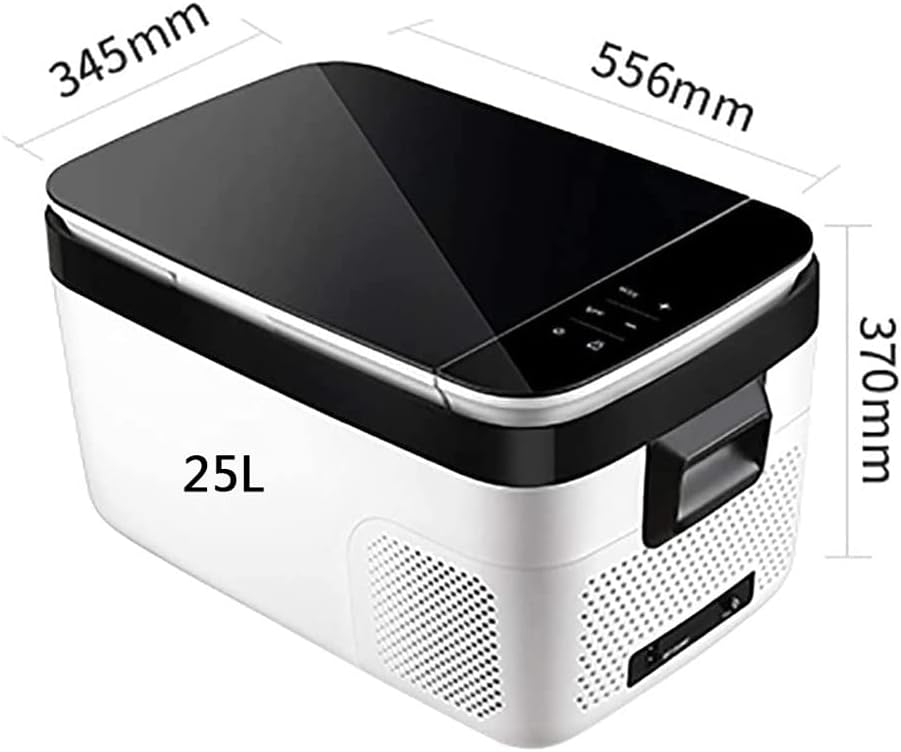 12V Compressor Cooler Great for Bedroom/Office/Car/Dorm Portable Fridge and Freezer 18L/25L (White) (Size : 18L)