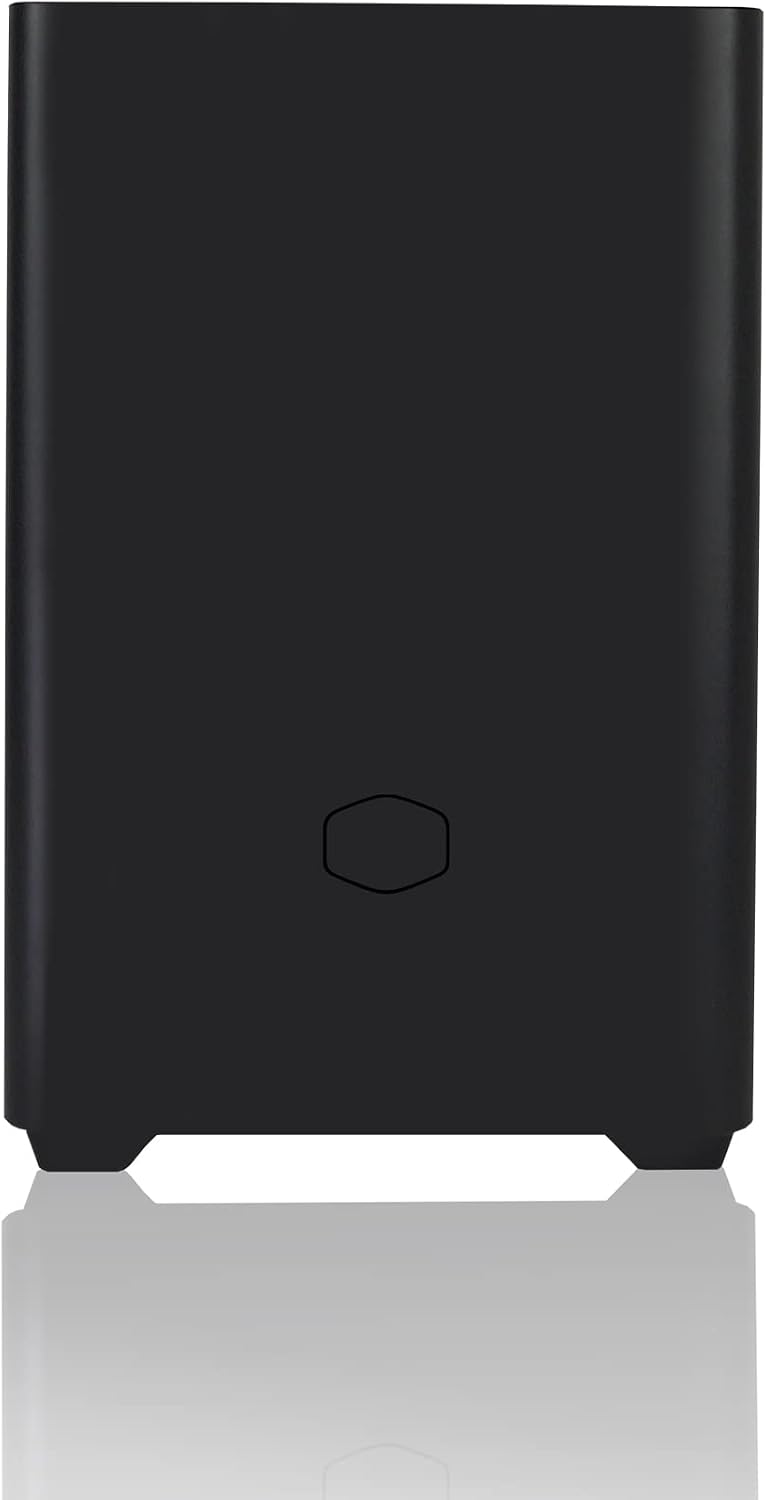 Q-Box Mini Series PC - AMD Ryzen 5 5600G Cezanne 6-Core 3.9 GHz with AMD Radeon Graphics Gaming Cooler 16 GB DDR4 1TB SSD Windows 10, Black