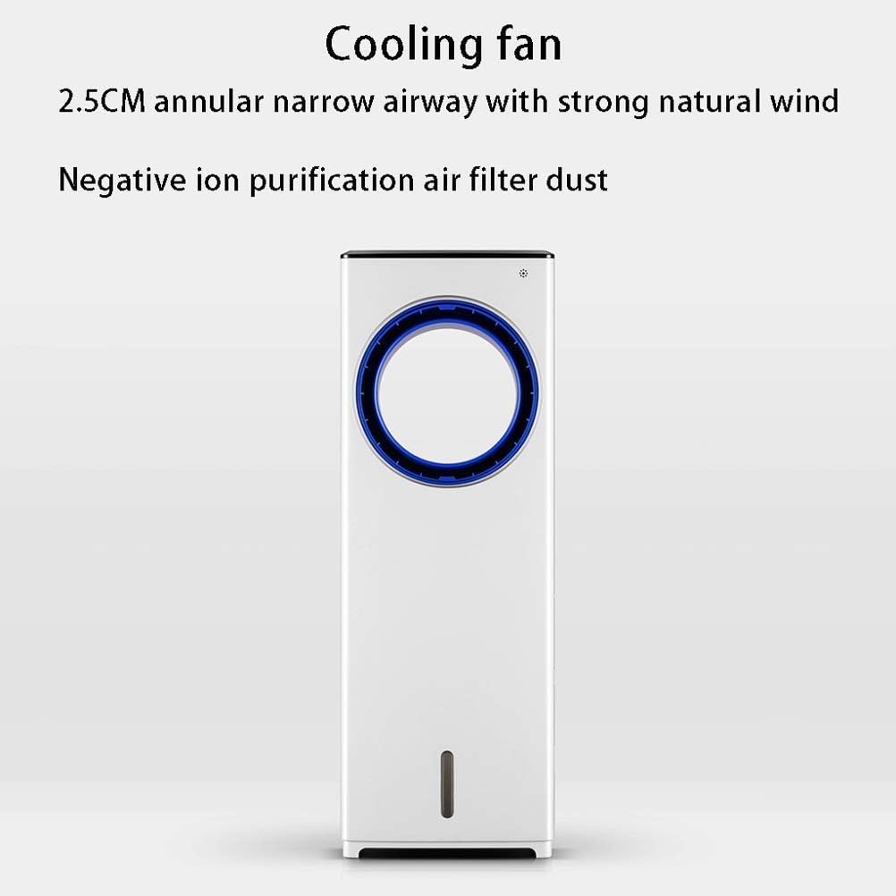 Air Cooler for Home Office Evaporative Coolers Cooling Fans Evaporative Cooler Portable Bladeless Air Cooler Electric Fan Humidifier with Remote Control 3 Modes Air Conditioner for Home of (Remote