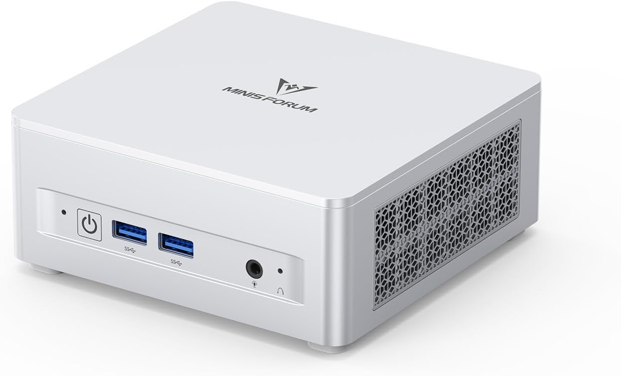 MINISFORUM Mini PC UM870 Slim,AMD Ryzen 7 8745H(8C/16T, Up to 5.0GHz),AMD Radeont 780M Mini Computer,16GB DDR5 RAM & 512 PCIe 4.0 SSD,Support 8K@60Hz HDMI 2.1/USB4 Output, WIFI6E/BT5.3/Auto Power On