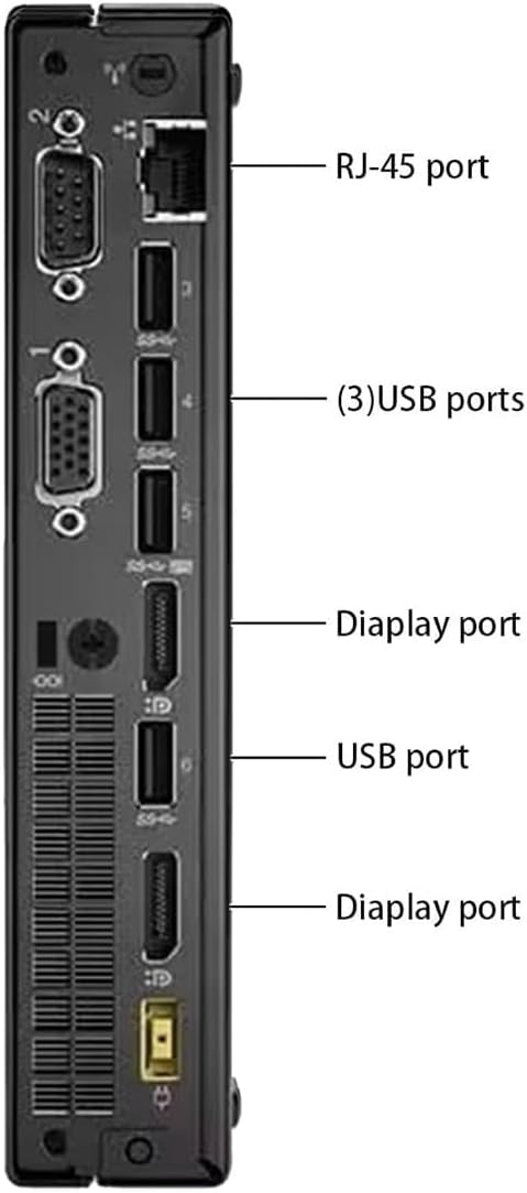 Lenovo ThinkCentre M710Q Mini Tiny Business Desktop PC, Windows 11 Pro, Core 6100, 8GB RAM, 256GB SSD, Keyboard, Mouse, DisplayPort, WiFi (Renewed)