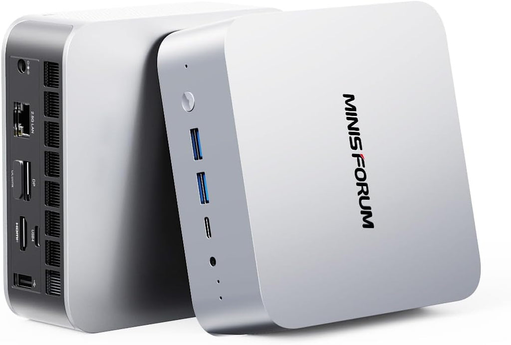 MINISFORUM X1-255 Mini PC AMD Ryzen 7 255 Processor 32GB DDR5 1TB SSD Micro Computer, 2xUSB4/HDMI/DP Four Video Output, 2.5G Lan/WiFi7/BT5.4/Oculink Port, Built-in Dual Microphones Small Form Factor