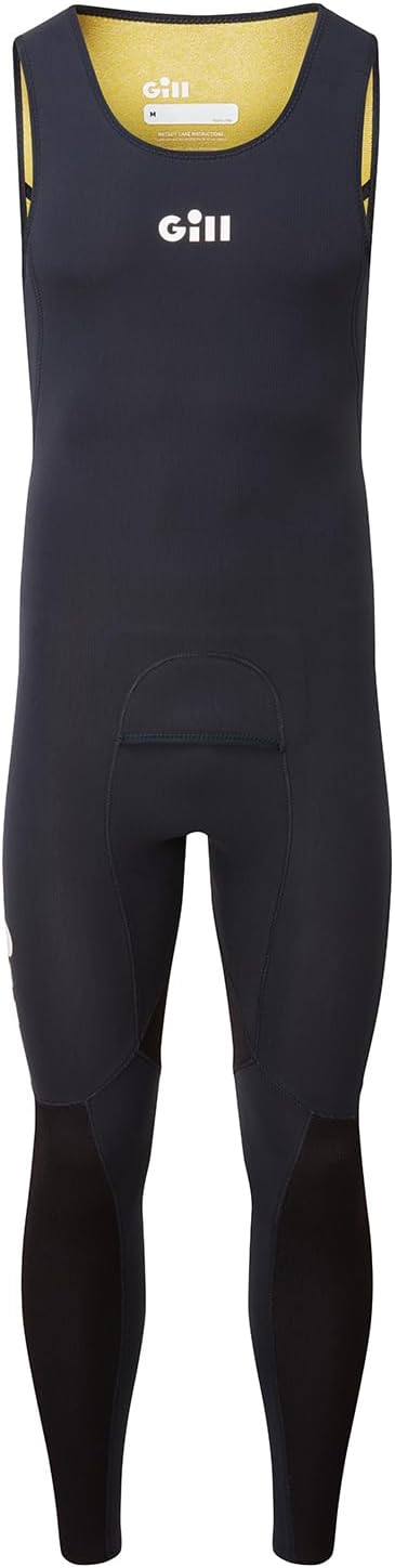 Gill Mens Zentherm 2.0 Long John Wetsuit - 3mm Stretch Neoprene for All Water Sports Sailing Paddle Board Swimming SUP