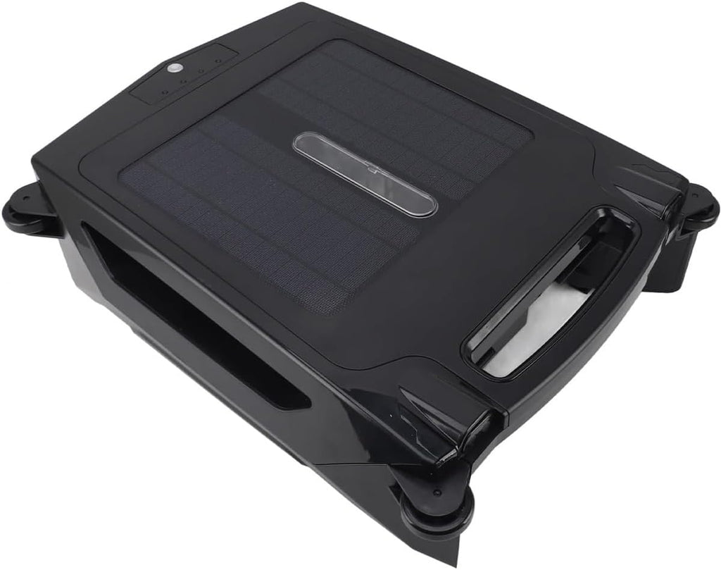 Pool Cleaner Robot,Automatic Pool Skimmer Cleaner Robot,Solar Pool Skimmer Basket Cleaner Robotic with Automatic Obstacle Avoidance Dual Charging Options,80㎡ 450um,for Home Use