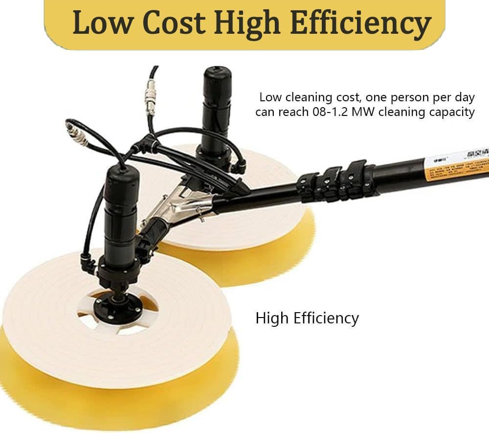 Cleaning Brush Electric Pool Cleaning Brush, Water Washing Photovoltaic Panel Glass Cleaning Equipment Tool, Photovoltaic & Solar Panel Cleaning Tool