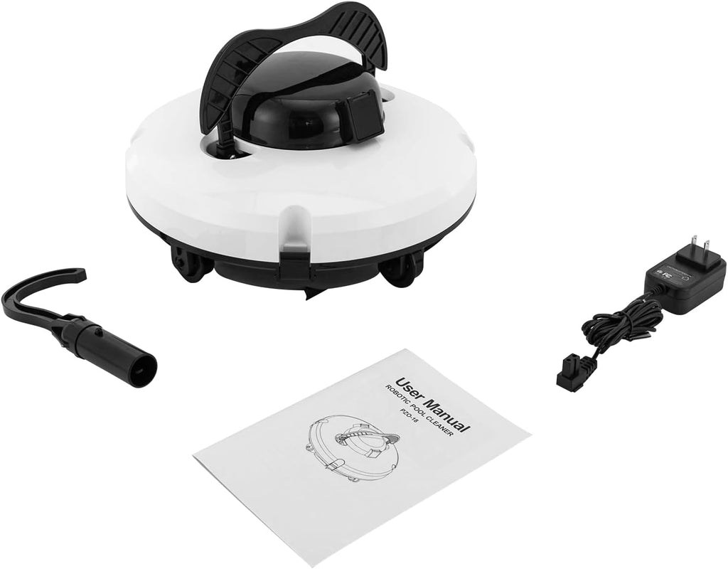 Cordless Robot Pool Cleaner, 120 Min Runtime, Automatic Pool Vacuum for Above-Ground and In-Ground Pools, Automatically Reverse Pool Cleaner, 1076.4ft² Applicable Area