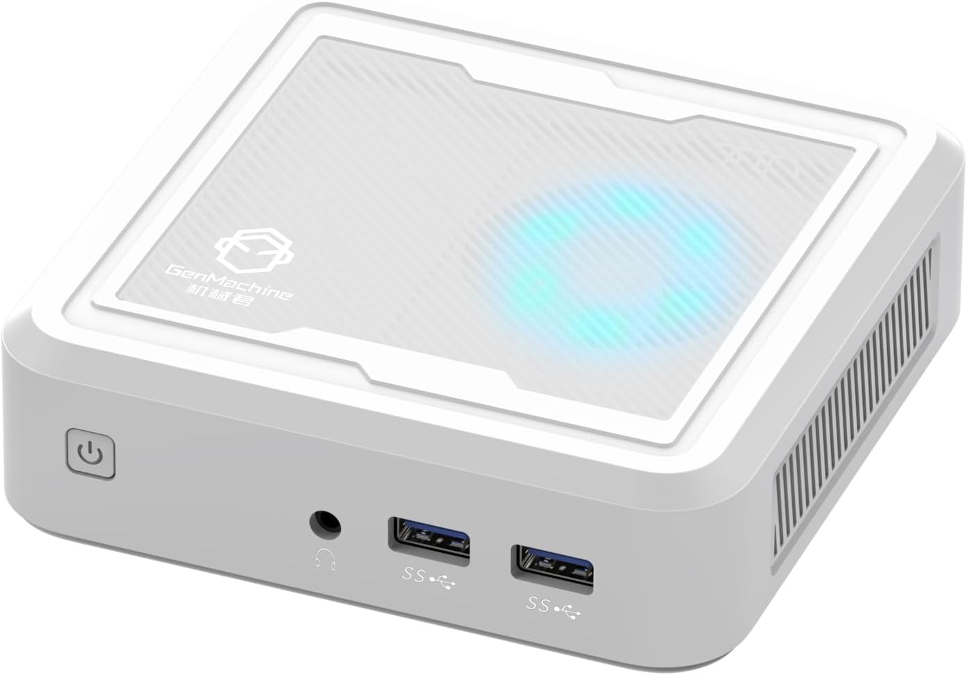 Mini PC AMD Ryzen 5 3550H Mini Computers Up to 3.7GHz 4c/8t, 16GB DDR4, 512GB SSD & M.2 NVME, Gaming PC with Wifi5/BT4.2, Gaming/Office/Design - White