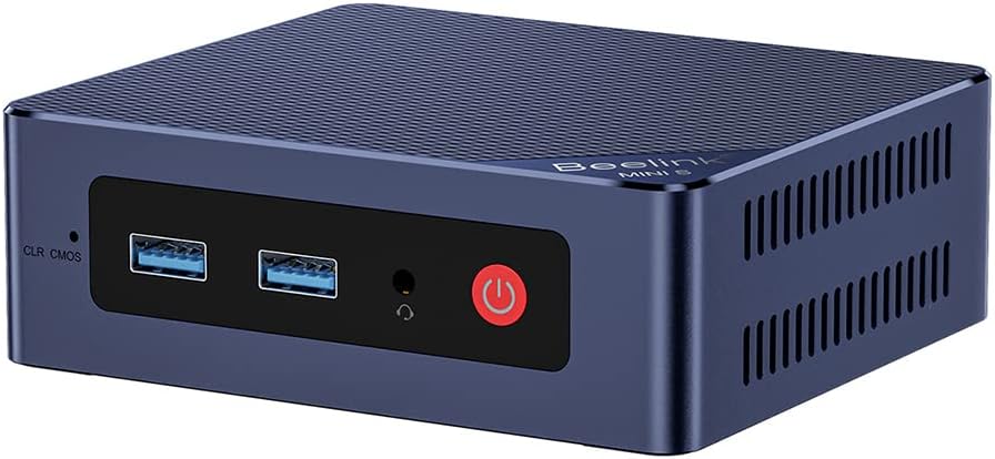 Beelink MINI S12 Mini PC, Intel 12th Gen N95(4C/4T, up to 3.4GHz), Mini Computer 16GB DDR4 500GB SSD, Desktop PC Supports WiFi5/BT4.2/Dual HDMI 4K UHD/W11 Home