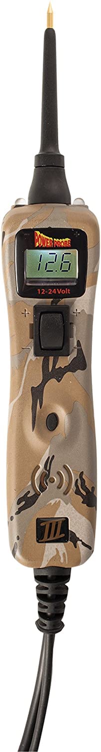 Power Probe III Clamshell - [Car Automotive Diagnostic Test Tool, Digital Volt Meter, AC/DC Current Resistance, Circuit Tester] (Camo)