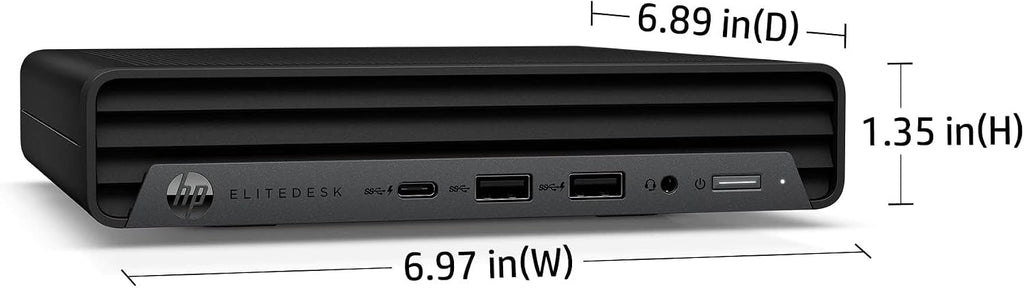HP EliteDesk 800 G6 Mini Desktop Business Computer, Core i5-10500T Processor, 16GB RAM, 1TB PCIe SSD, RJ-45, Displayport, SUB KB & Mouse, Wi-Fi, BT, Windows 11 Pro (Renewed)