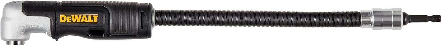 DEWALT FLEXTORQ Right Angle Drill Attachment,4-in-1 System,12-Inch Compact,Straight Flexible Shaft 90 Degree Drill Adapter (DWAMRASETFT),(Pack of 5)