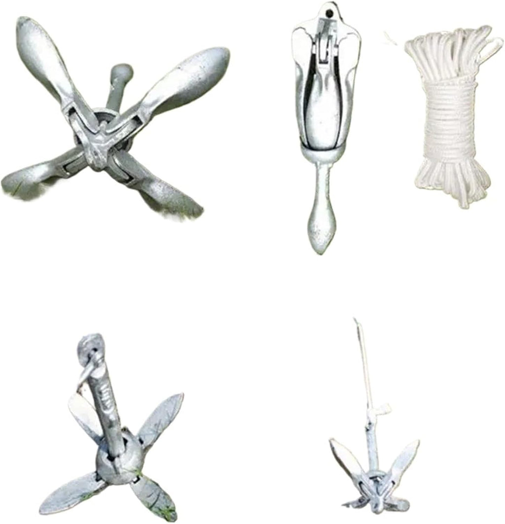 Folding Anchor, New Folding Anchor Aluminum Claw Shape Boat,for Small Boats Canoe Paddle Boards