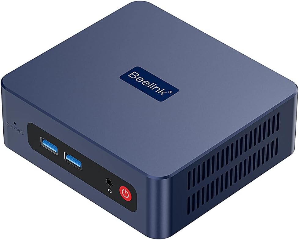 Beelink Mini PC SER3 3200U AMD Ryzen 3 Processor(2C/4T, up to 3.5GHz), Micro Computer 16GB DDR4 500GB PCIE3.0 SSD, Mini Computers Dual HDMI/4K 60Hz/WiFi6/BT5.2/Home/Office/HTPC/Win11 Pro