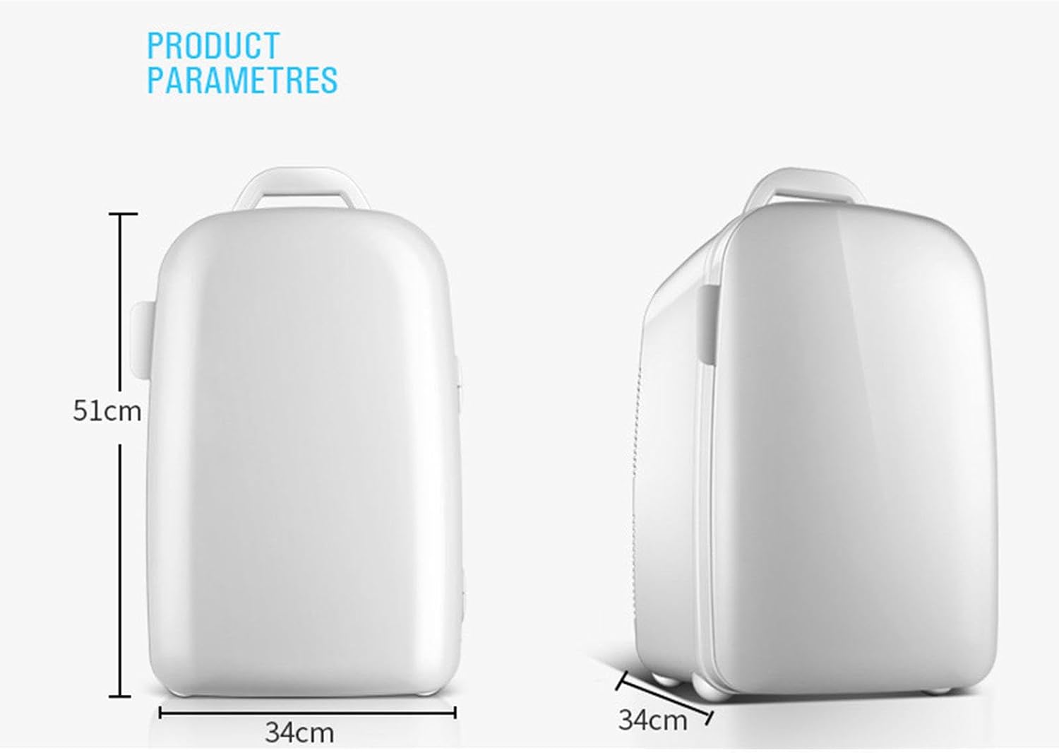 Mini Fridge Electric Cooler and Warmer for Car 12V DC/220VAC Car Refrigerator 25 Liter Capacity Portable Car Fridge for Skincare, Beverage, Food, Home, Office,Blue
