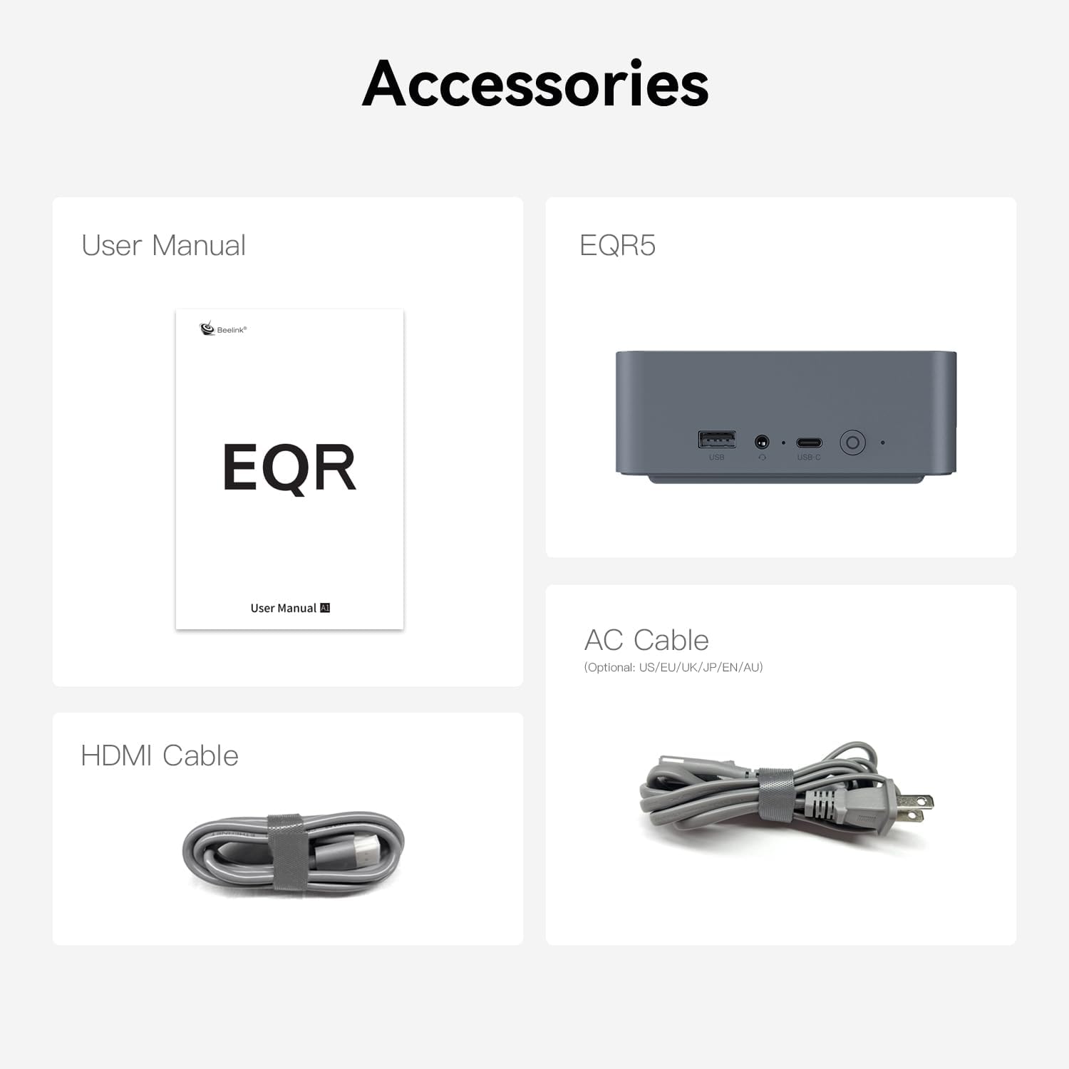 Beelink EQR5 Mini Pc,AMD Ryzen 5 5625U(6C/12T,up to 4.3GHz),Mini Computer with 16GB DDR4 RAM/500GB M.2 PCle 3.0 X4 SSD,Micro Pc Support 4K FPS,WiFi6/BT5.2/USB3.2/Home/Office/Game