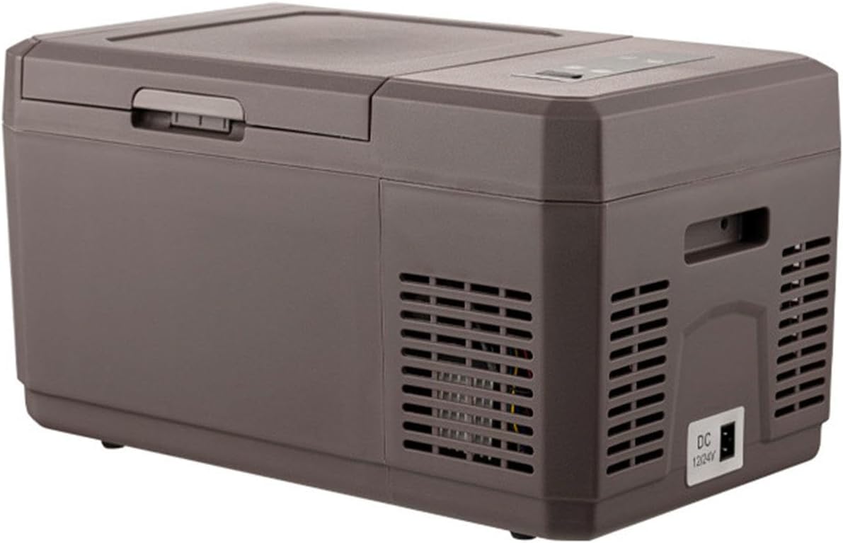 12V/24V Car Refrigerator, Portable Electric Car Cooler Freezer 9 Liter Capacity 220V Compressor Car Fridge for Car Camping, RV,Truck,Vehicles,Travel and Home Use