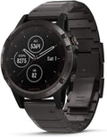 Garmin fenix 5 Plus, Premium Multisport GPS Smartwatch, Features Color Topo Maps, Heart Rate Monitoring, Music and Contactless Payment, Carbon Gray Titanium