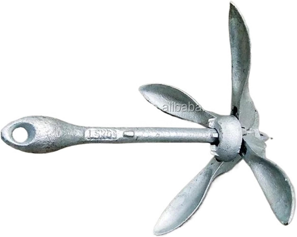 Folding Anchor, Carbon Steel Inflatable Boat Galvanized Folding Anchor,for Small Boats Canoe Paddle Boards