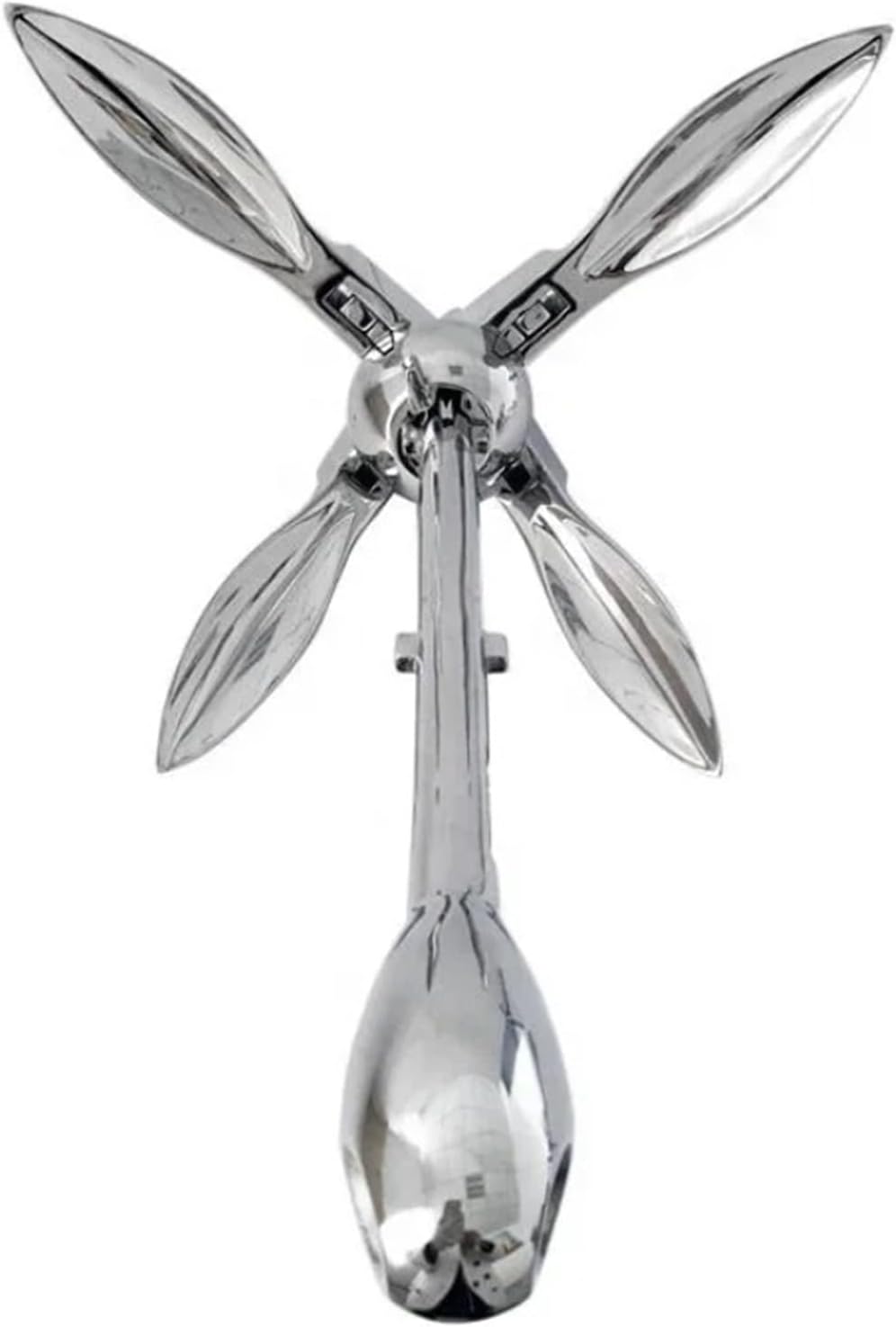 Folding Anchor, Modern Design Marine Hardware Folding Anchor High Polished 316 Stainless Steel Accessories Boat,for Small Boats Canoe Paddle Boards
