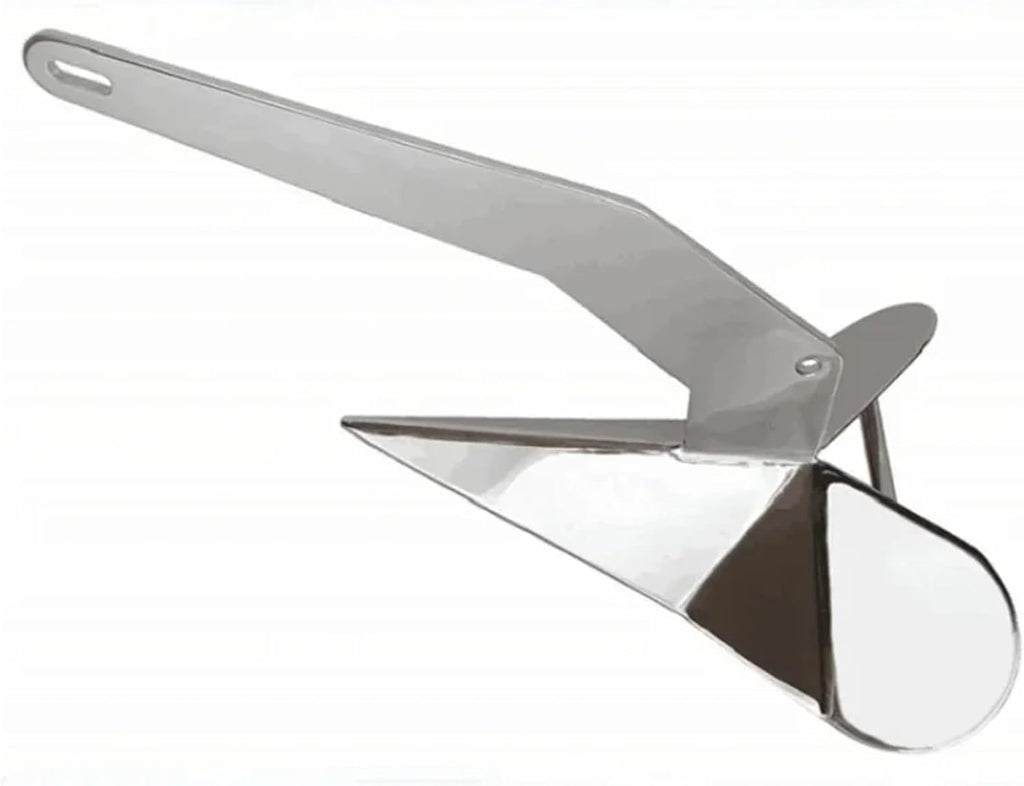 Folding Anchor, Mirror Polished 3KG Boat Anchor Marine Hardware Accessories,for Small Boats Canoe Paddle Boards