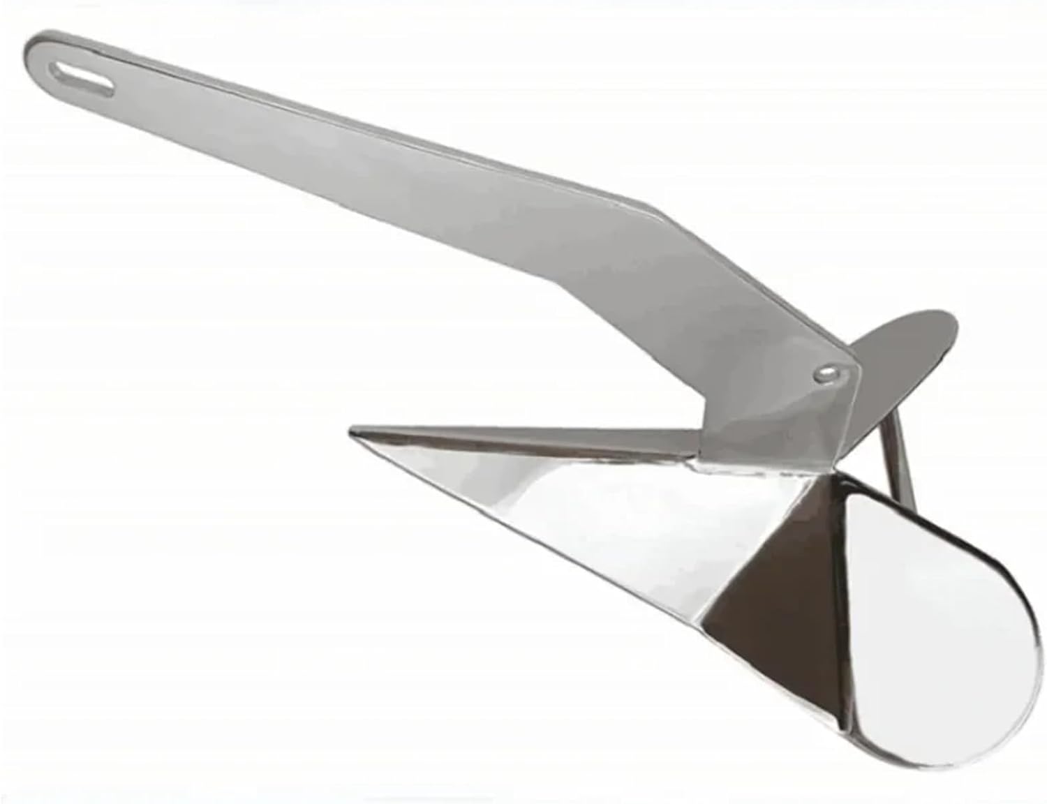 Folding Anchor, Mirror Polished 3KG Boat Anchor Marine Hardware Accessories,for Small Boats Canoe Paddle Boards