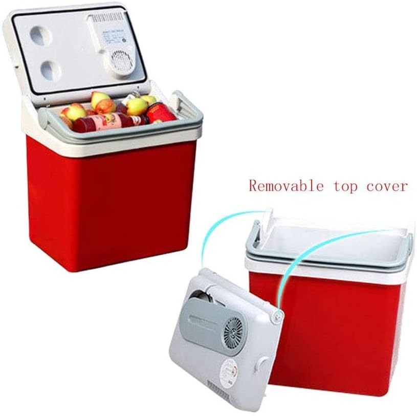 Electric Cool Box 24L PortableCar Refrigerator Freeze Heating Fridge Compressor Plug Picnic Refrigeration Heating(D)