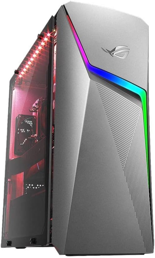 ASUS ROG Strix G10DK Gaming Desktop PC, AMD Ryzen 7 3700X, GeForce GTX 1660 Ti, 16GB DDR4 RAM, 512GB PCIe SSD, Wi-Fi 5, Windows 10 Home, G10DK-AB764