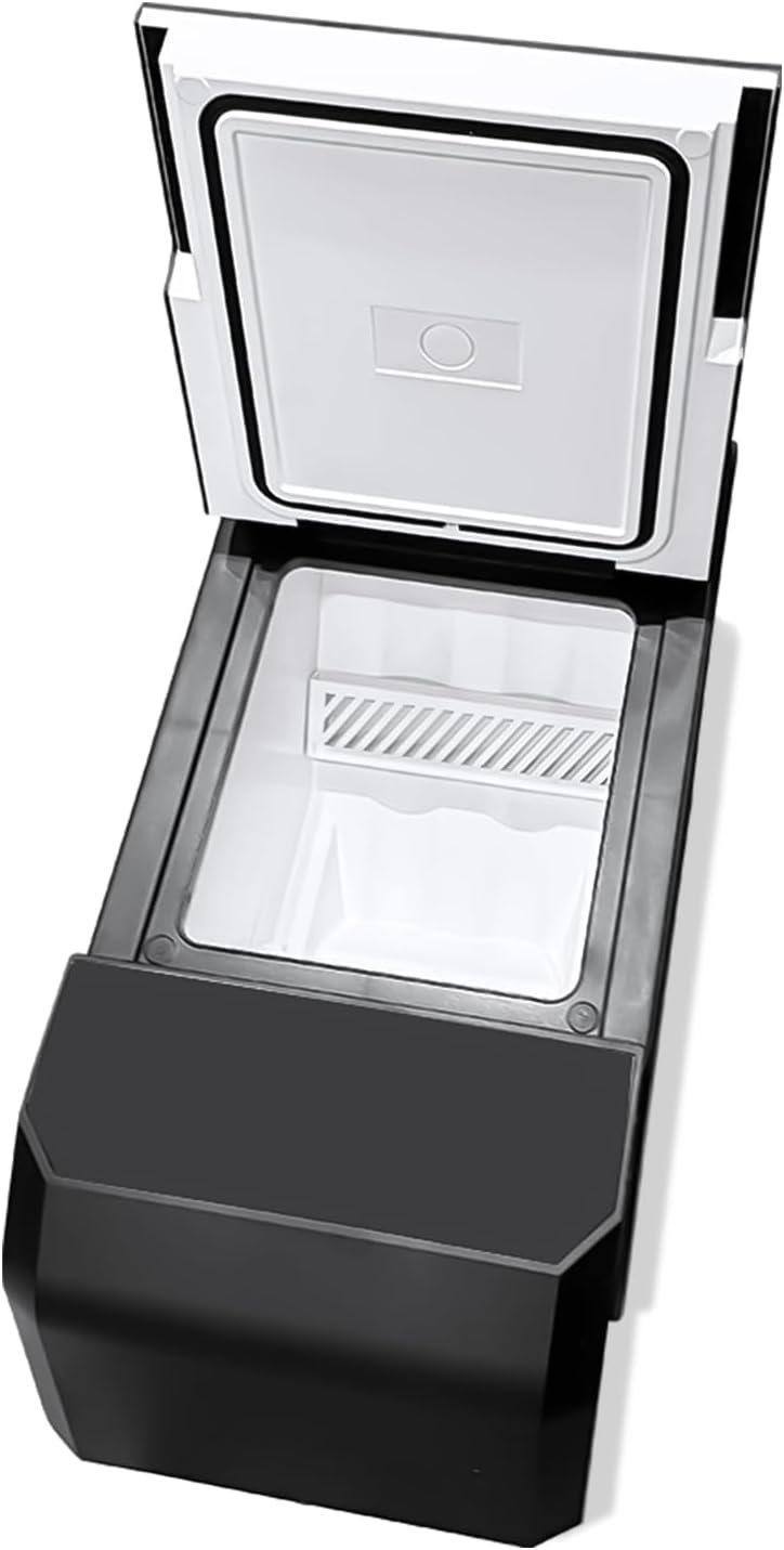 Tlyard Cooler Refrigerator for Tesla Cybertruck, 18L Fridge Floor Center Console Freezer with Rapid Cooling (21°F~68°F) 110V/50W Cyber Truck Accessories for Camping Road Trips