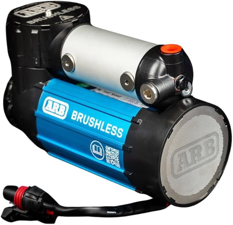 ARB CKBLA12 12V Brushless Air Compressor Premium On Board Motor boasts 1.5X in output. Ideal for faster tire inflating time and 4x4 off road adventures - 2025 Launched.