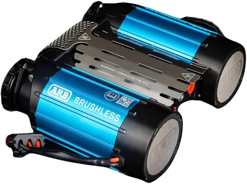 ARB CKBLTA12 12V Brushless Air Compressor Premium Twin Motor On Board boasts 1.5X in output. Ideal for faster tire inflating time and 4x4 off road adventures - 2025 Launched
