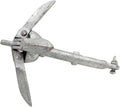 Folding Anchor, Small Mini Metal Anchor for Fishing Boat PVC Inflatable Steel Iron Rope Optional Chain 1.5kg,for Small Boats Canoe Paddle Boards