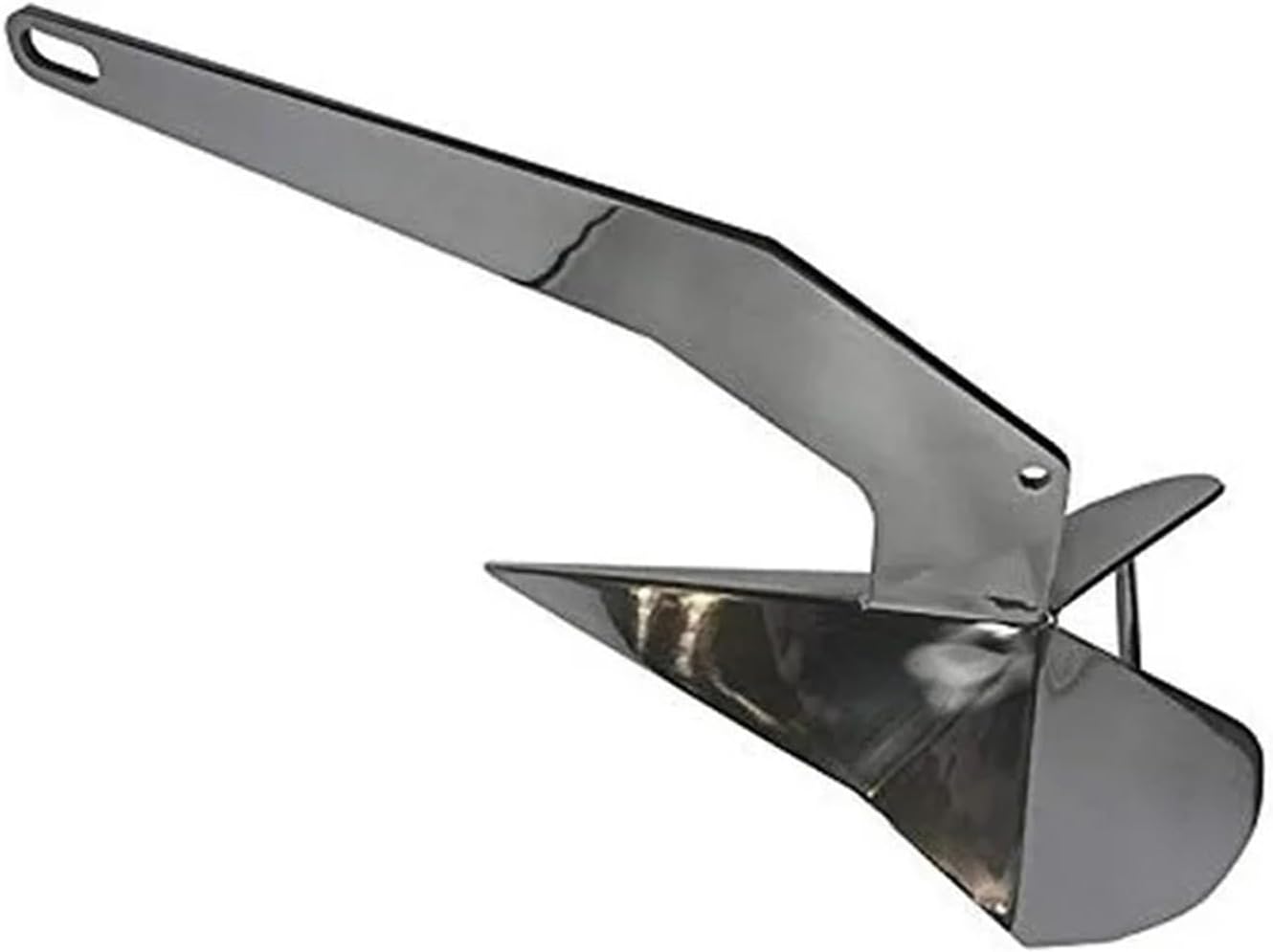 Folding Anchor, Mirror Polished 316 Stainless Steel H-Q Boat Anchor for Yacht,for Small Boats Canoe Paddle Boards