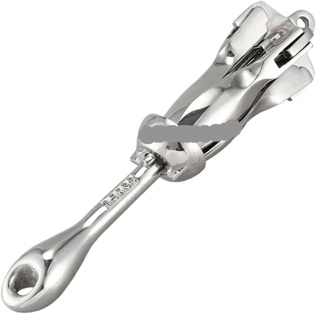 Folding Anchor, Stainless Steel Mirror Polished Yacht Parts 316 Grapnel Anchor,for Small Boats Canoe Paddle Boards