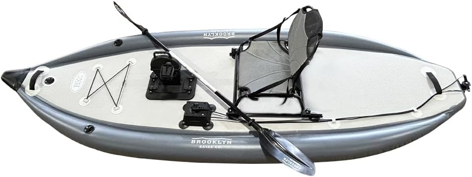 BKC SUP AIR 13-Foot Inflatable Stand Up Paddle Board w/Pedal Drive, Seat, Paddle