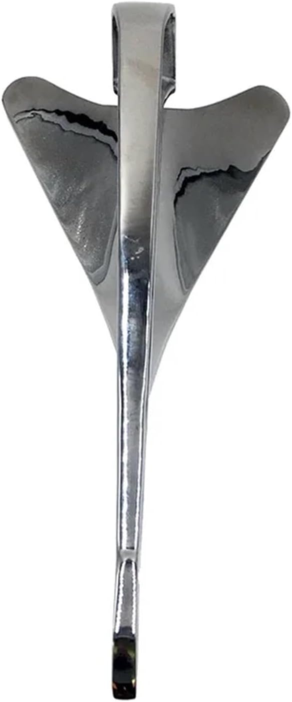 Folding Anchor, Marine High Polished Stainless Steel Heavy Anchor 5kg Boat Plough Ship,for Small Boats Canoe Paddle Boards