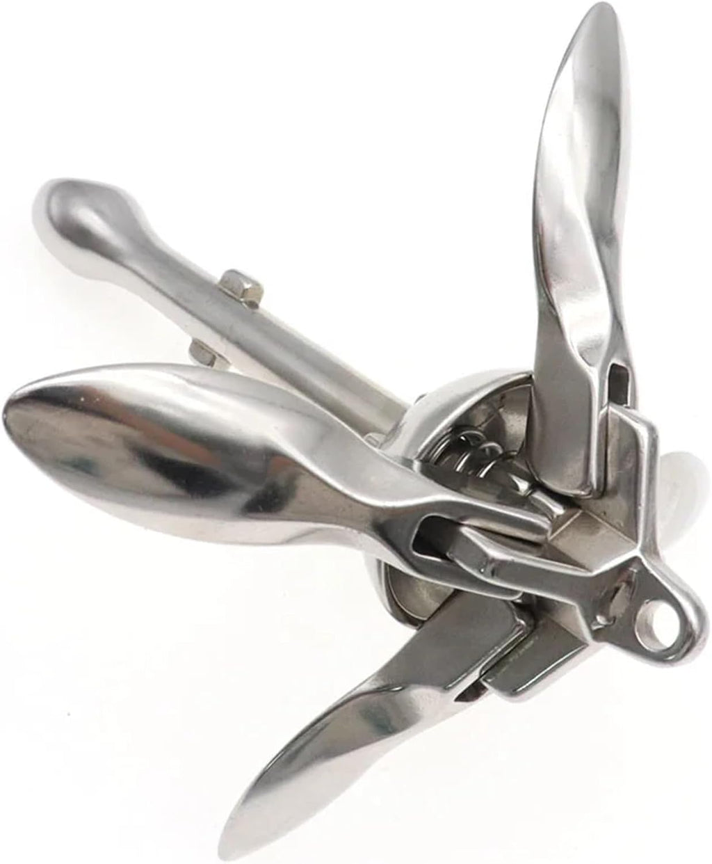 Folding Anchor, 3.2KG Inflatable Boat Stainless Steel Iron Metal Anchor,for Small Boats Canoe Paddle Boards