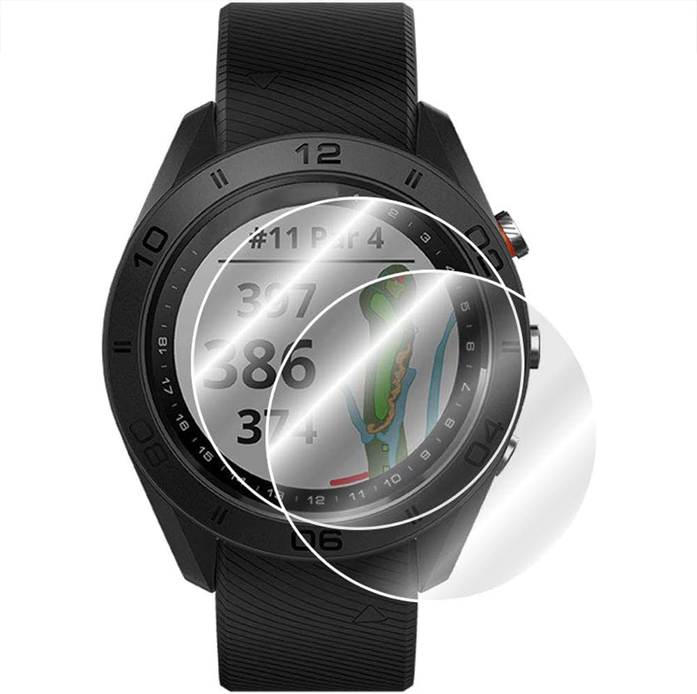 Garmin 010-02785-04 Venu 3S Health Fitness GPS Smartwatch Gold Steel Bezel with Ivory Case 41mm Bundle with Deco Essentials Charging Dock, Dust Cover 3 Pack and 2-Pack Screen Protector