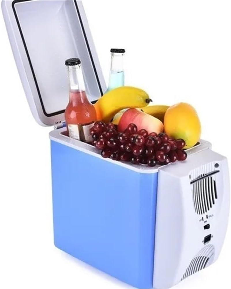 12V 7.5 Quart Personal Thermoelectric, Electric Cooler -4°F~50°F, Portable Electric Cooler Warmer 7.5 Liter Capacity for Car, RV, and Camping Use