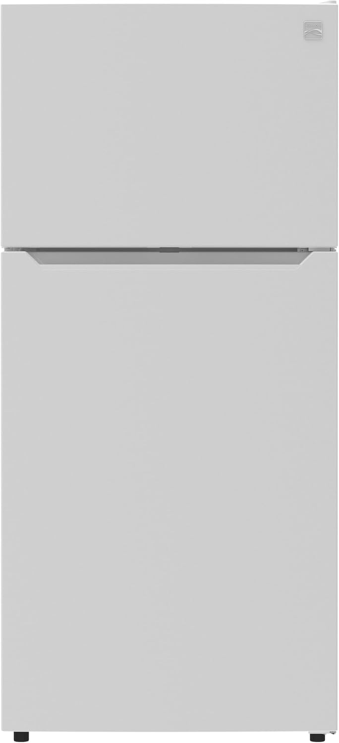 Kenmore 30' Top Mount Refrigerator with Freezer - Adjustable Shelving, Humidity-Controlled Crispers, LED Lighting, ENERGY STAR Certified, Garage Ready, 18.1 cu. ft. Capacity - White