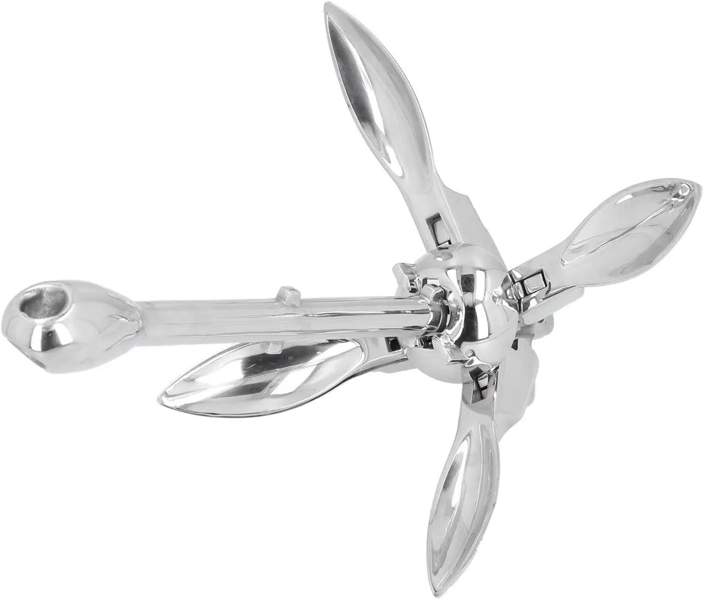 Folding Anchor, Foldable Grapnel Anchor 316 Stainless Steel Practical Hardware,for Small Boats Canoe Paddle Boards