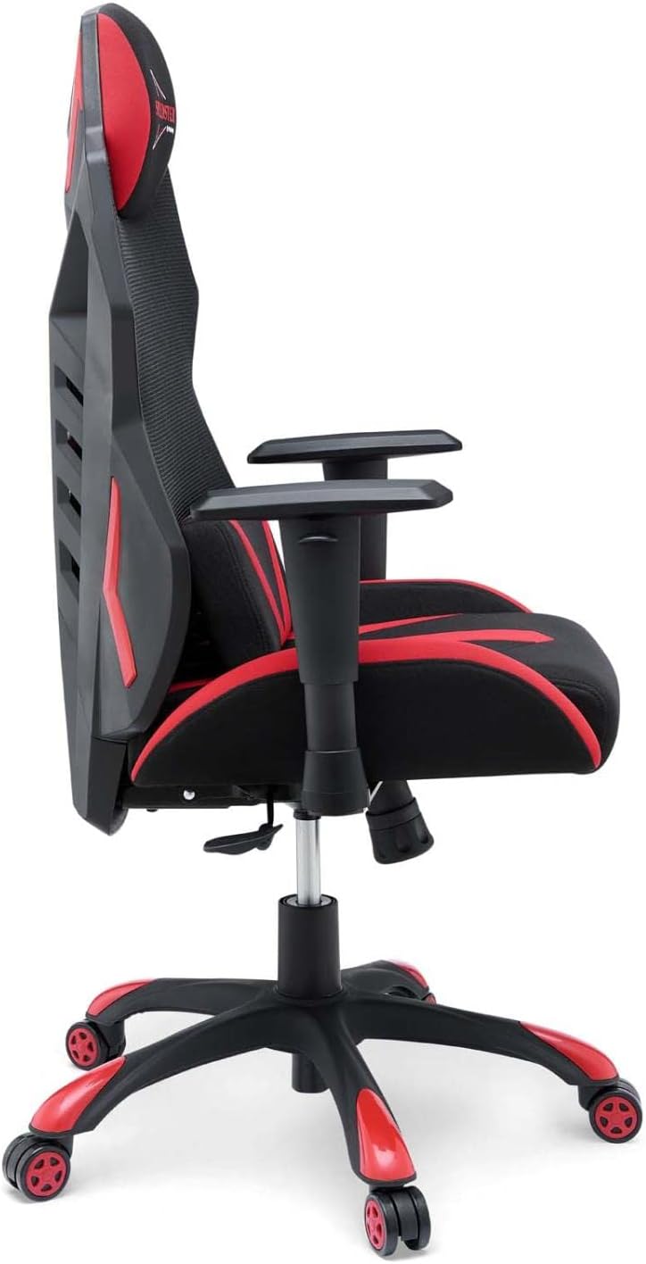 Modway Speedster Ergonomic Mesh Gaming Computer Desk Chair in Black Red