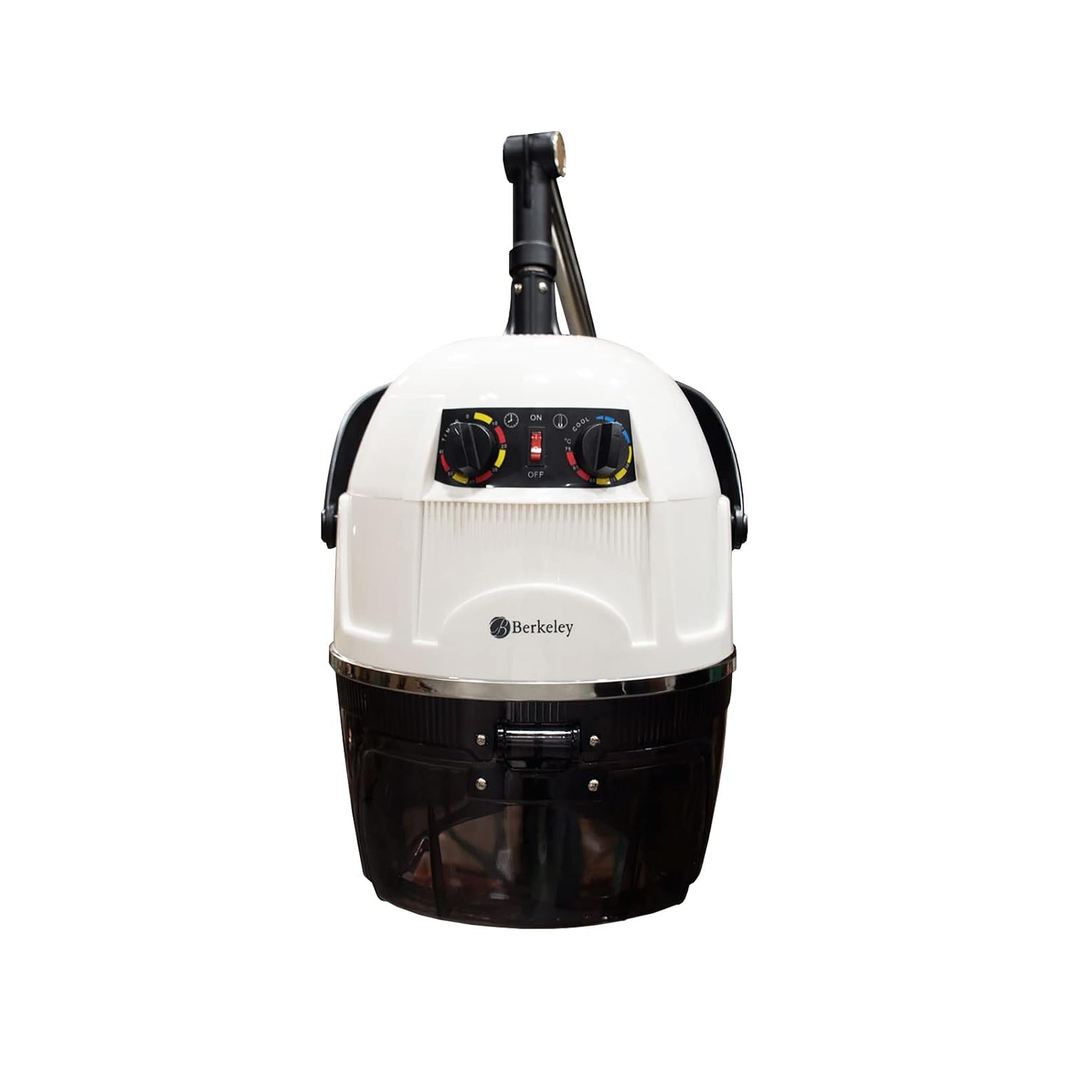 Berkeley Libra II Salon Hair Dryer with Wall Arm (Wall-Mounted Dryer), White