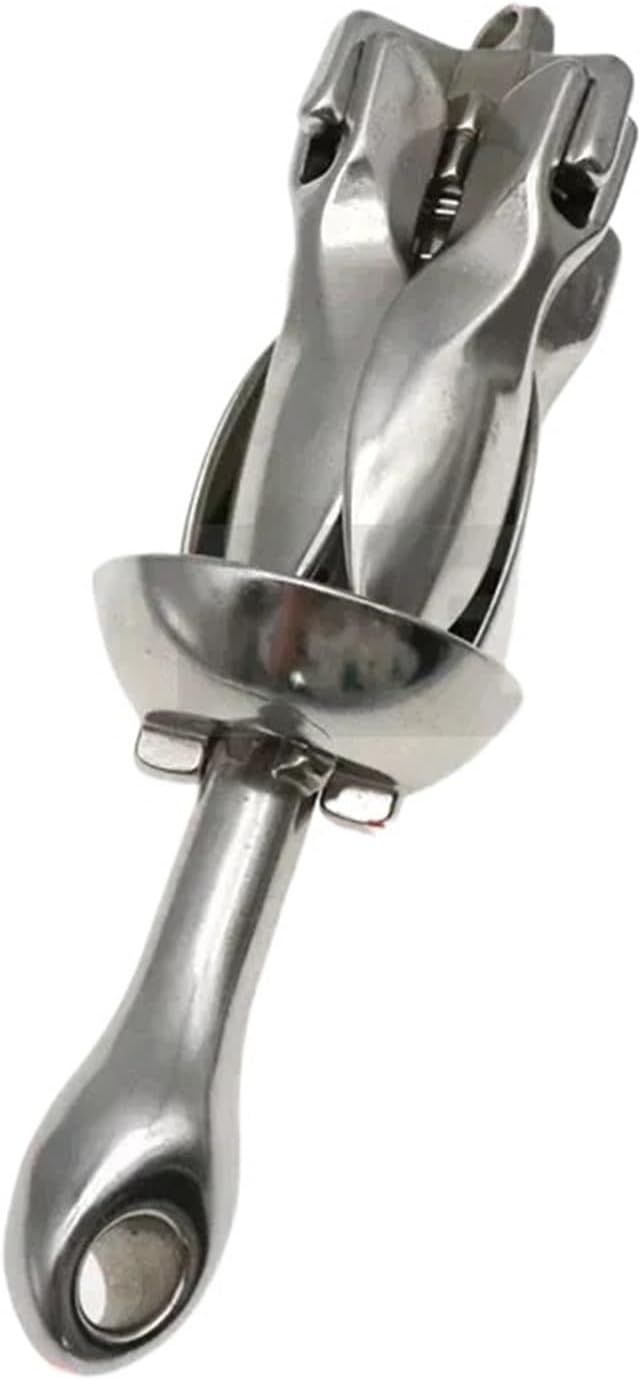 Folding Anchor, 1.5 KG/0.7KG Docking Hardware Boat Folding Grapnel Anchor,for Small Boats Canoe Paddle Boards