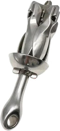Folding Anchor, 1.5 KG/0.7KG Docking Hardware Boat Folding Grapnel Anchor,for Small Boats Canoe Paddle Boards