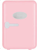Mini Refrigerator 220V AC/ 12V DC Thermo Electric Cooler and Warmer Small Fridge Rapid Cooling 4 Liter/6 Cans Skincare Fridge for Beverage, Food, Home, Office and Car,Pink